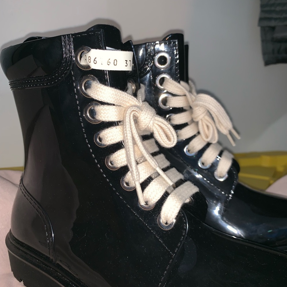 Sergio Rossi Nero jelly boots TPR! - Picture 1 of 11